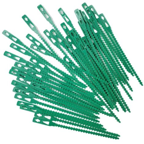 SHINING HOUSE Pflanzenbinder, 17,5 cm, 50 Stück, verstellbare Baumstütze, Gartenpflanzenbinder, ineinandergreifend, zur Unterstützung von Strauchrosen