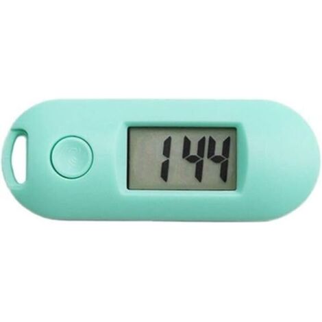 SHINING HOUSE Grüner Wecker mit Hintergrundbeleuchtung, leise und leuchtende digitale elektronische Uhr, tragbare Mini-Schlüsselanhänger-Uhr, Schlafzimmeruhr (Farbe: Grün)