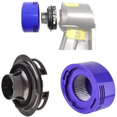 Heckabdeckung und Heckfilterkomplettset für Dyson V7 V8 Staubsauger, Kompatibles Hepa-Filter-Umrüstsatz-AUTRES