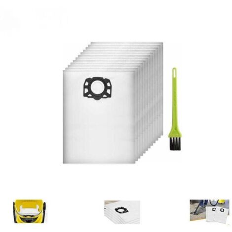 Staubsaugerbeutel für Karcher WD5, WD4, WD6, MV4, MV5 und MV6 (Pack 10, Kompatibel 2.863-006.0)