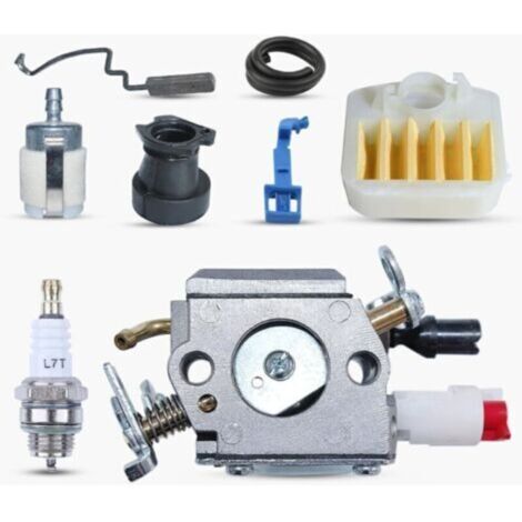 Vergaser-Reparatursatz für Husqvarna 340 345 346 XP 350 351 353 Ersetzt OEM 503283208 mit Luftfilter, Zündkerze, Kraftstoffleitung, Ansaugkrümmer usw. (1/4)