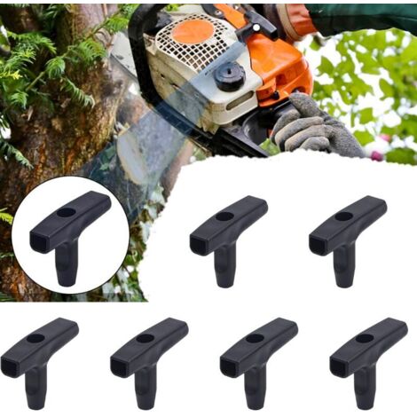 Universelle Zuggriffe für Rasenmäher, 70 x 40 mm, aus schwarzem Kunststoff – Easy Start, Durchmesser bis zu 4 mm – 6er-Pack – Sonstige