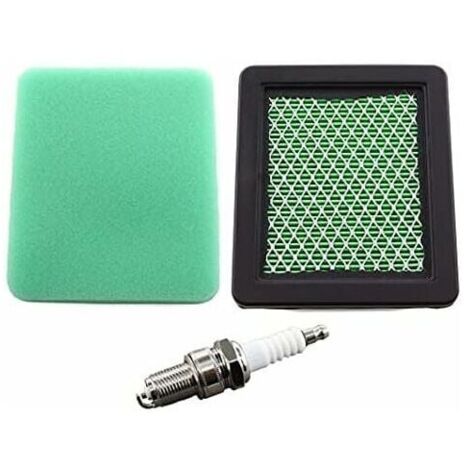 Luftfilter mit Vorfilter und Zündkerze für Honda HRG415, HRG465, HRX426, HRX476, HRX537, HRB425, IZY Rasenmäher, ersetzt Referenz 17211-ZL8-023.