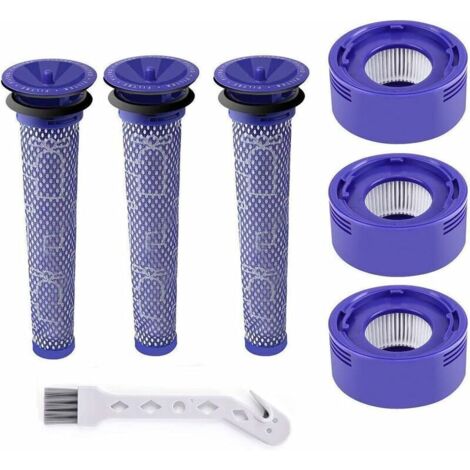 Vakuumpre- und Postfilter Set für Dyson V7 & V8, 3er-Pack, Ersatzteile 965661-01, 967478-01