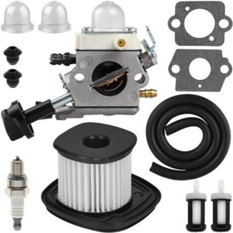 BG86 Vergaser für Stihl BG86C Laubbläsermotor, 4241 120 0623, 4241 120 0616, mit HD2 Luftfilter + Zündkerze + Kraftstoffleitung + Kraftstofffilter