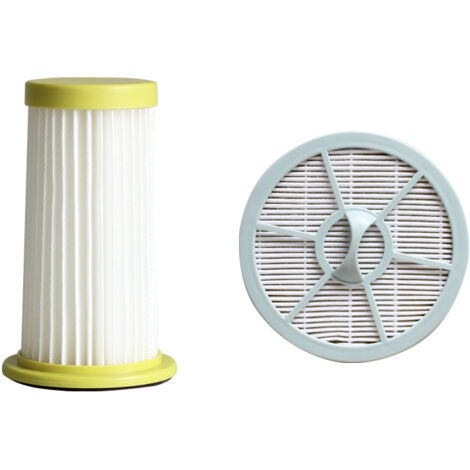 Ahlsen Hepa-Staubsauger-Ersatzfilter, kompatibel mit FC8260, FC8262, FC8264 (2er-Pack, Gelb und Grau)