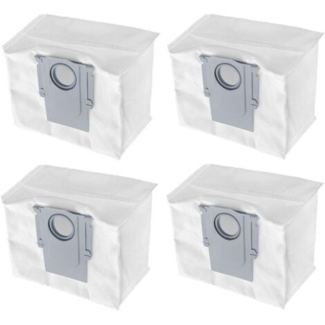 4-Stück Staubsauger Zubehörset für Roborock S8+/ S8 Pro Ultra/ S7 MaxV Ultra/ S7 Pro Ultra/ Q7+/ Q7 Max+/ Q5+, Staubbeutel Absaugstation, 3L Großer Kapazität Staubsaugerbeutel Ersatzteile