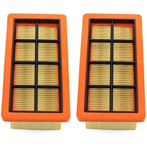 2-teiliger Flachfalten-Staubfilter für Staubsauger Kärcher Ash 6.415-953.0 AD2 AD3 AD4 Premium AD 3.000, AD 3.200 Staubsaugerfilter[A+++] (1/5)