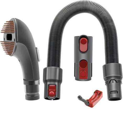 Hunde- und Katzenhaarbürste, kompatibel für Dyson V7 V8 V10 V11 V15 V6, Staubsaugerbürste für mittleres, kurzes Haar, Haustiere mit flexiblem Adapter und An-/Aus-Taste