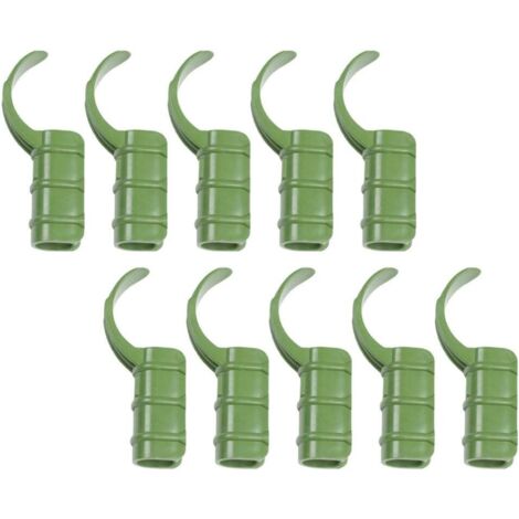 15 Stück Rohrklemmen für Gartengebäude, Gewächshausrahmen, Rohrrohr, Filmclip, Rohrklemmen, Verbindungsstück für Gewächshaus, Banner, Rahmen, Schuppen, Grün, 20 mm