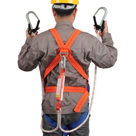 Anti-Fall-Sicherheitsgurt, 5-Punkt-Sicherheits-Absturzsicherungs-Kits, verstellbarer ergonomischer Absturzsicherungs-Klettergurt, Absturzsicherungsgurt für Kletterarbeiten in der Höhe