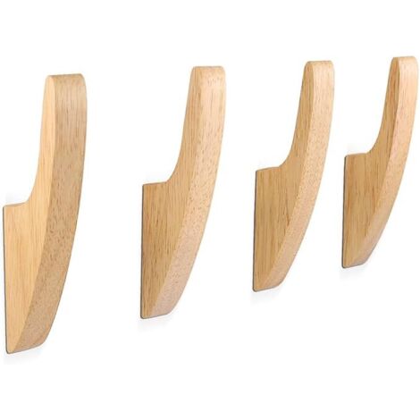 Haken und Kleiderhaken für Zuhause, Wandgarderobe aus Holz, multifunktionale Vintage-Wandhaken aus Holz, Badezimmerhaken, Haken für Flur, Wohnzimmer, Schlafzimmer (1/5)