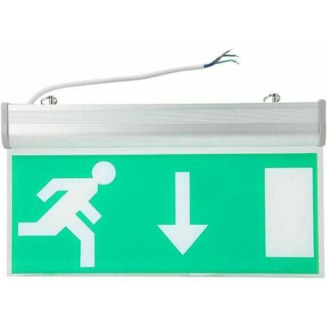LED-Notausgangsbeleuchtung, LED-Notsignalbeleuchtung, grüne Sicherheits-Evakuierungsbeleuchtung für Einkaufszentren, Supermärkte, Bahnhöfe und Unterhaltungsstätten (in Richtung).