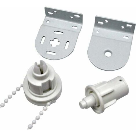 Jalleria Rollo-Set 32 mm, komplett mit Rollo-Kupplung mit Rollo-Kordelkette, Rollo-Halterung, Rollo-Kettenverbinder