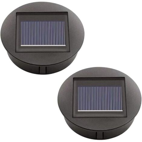 2er-Pack Ersatz-Solarleuchten mit LED-Solarpanel-Ersatzabdeckung, Außenbeleuchtung für Gartendekoration