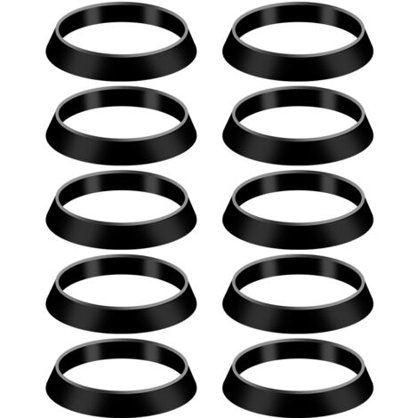 10 Stück konische Dichtung, Abflussrohrdichtung, konische Dichtungsscheiben für 1 1/2 Zoll Abflussrohr, Spülbecken, Geruchsverschluss, Innendurchmesser 38 mm, Außendurchmesser 43 mm