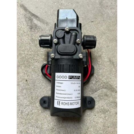 RV-Wasserpumpe, 12 V DC, Hochdruck-Wasserpumpe, Membran-Primerpumpe, RV-Wasserpumpe (Voltage: 12 V)