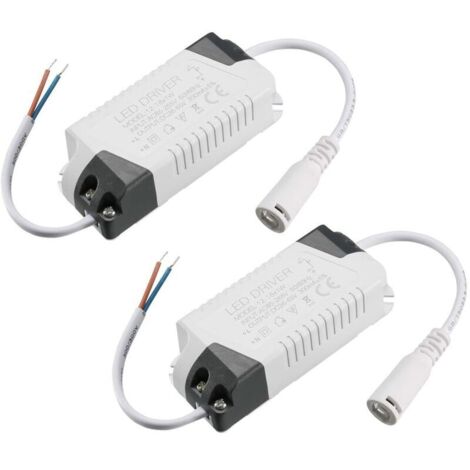 LED-Treiber, 12–18 W, Konstantstrom, 300 mA, hohe Leistung, AC 85–265 V, Ausgang 36–65 V DC, externer Stromversorgungsanschluss, LED-Deckenleuchte, Transformator, 2 Stück