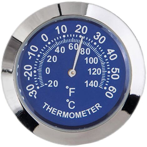 Auto-Auto-Fahrzeug-Thermometer/Hygrometer-Uhr, Mini, klein, klassisch, Armaturenbrett-Thermometer, Auto, coole Dekoration, Metalllegierung