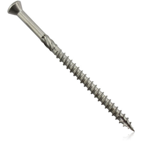 Ahlsen Premium-Deckschrauben aus Edelstahl C1-5,0 x 40 mm 200 Stück Spitze schneiden Holz-, Edelstahl- und Torx-Schrauben. Senkrippen