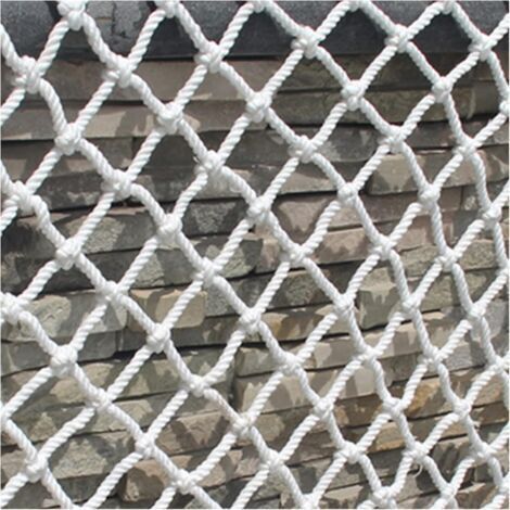 Nylon-Sicherheitsnetz, Absturzsicherungsnetz, Balkonfenster, starkes, langlebiges Seil, verhindert Stürze, reißfestes Netz, Zaundekoration (1 x 6 m)