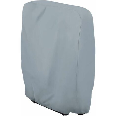 Ahlsen Schutzhülle für klappbaren Liegestuhl, staubdichte Garten-Liegestuhl-Abdeckung, wasserdicht, Anti-UV, 210D Oxford Garten-Lounge-Abdeckung für Liegestuhl, B71 x H110 cm (grau) (1/5)