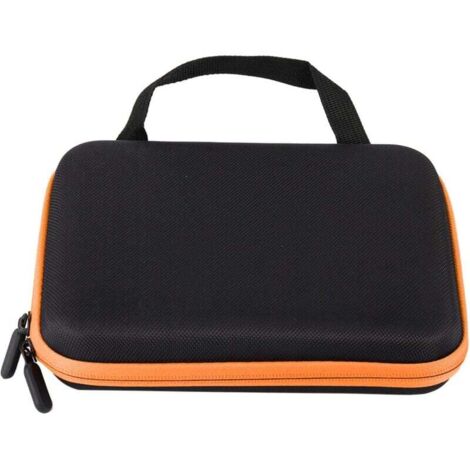 Ätherische Ölbox, 63 Fächer, tragbare Organizer-Box für ätherische Öle mit Schaumstoffeinlage und Tragegriff – 8,5 x 6,8 x 1,9 Zoll (Orange) (1/4)