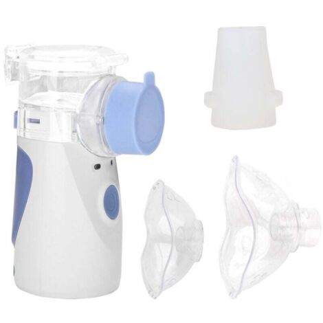 Tragbarer Vernebler-Inhalator, Mini-Zerstäuber-Inhalator, Handvernebler-Mesh-Technologie, tragbare, leise elektrische Inhalatoren für Erwachsene und Kinder, batteriebetrieben, USB-Kabel