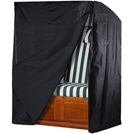 MINKUROW Strandkorbabdeckung, UV-beständige Strandkorbabdeckung (135x105x175/140cm) (1/4)