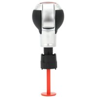 Individueller Schaltknauf für Audi RS mit Automatikgetriebe, edles Tuning-Zubehör, mattsilbernes perforiertes GTI-Logo, einzeln erhältlich.