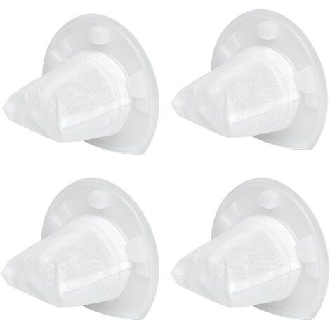 Pack of 4 replacement filters for Black & Decker Power Tools VF110 Dustbuster cordless vacuum cleaners, compatible with models CHV1410L, CHV9610, CHV1210, CHV1410, CHV1410B, CHV1510 and BDH2000L. (1/5)