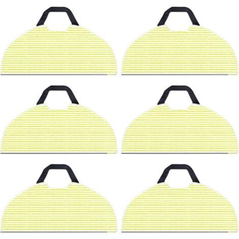 6 Pack Replacement Cleaning Cloths for Shark RV2610WA AV2610WA AI Ultra 2-in-1 Robot Vacuum Cleaner, Microfiber Mop Cloths for Shark AI Ultra Accessories (1/4)