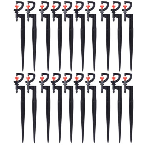 20Pcs Watering Sprinkler G Type 360 Degree Rotating Micro Sprinkler for Garden Greenhouse Lawn Irrigation with 4/7 Irrigation Hose