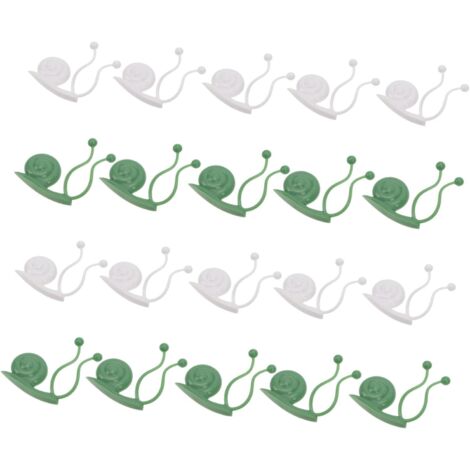 CCYKXA 20 Pieces Self Adhesive Plant Clips for Wall Mounting Climbing Plant Supports Practical and Durable Fixers Ideal for Decorating Your Interior Vines (1/5)