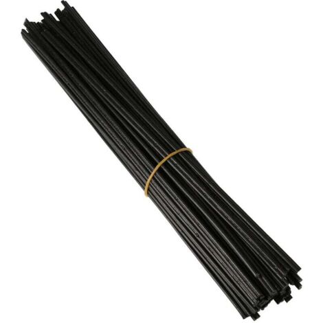 40pcs Plastic Welding Rod PP Welding Rod for Plastic Welding Gun/Hot Air Gun 250mm Black K17576B