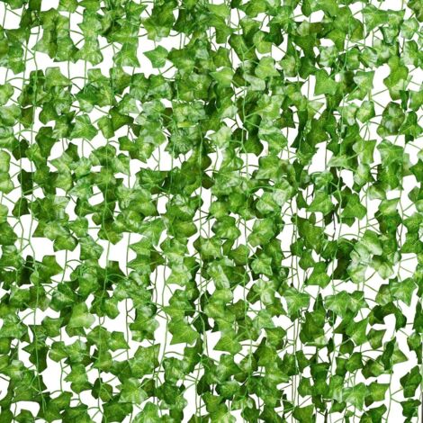 8 Pièces Artificiel Lierre Guirlande, Artificiel Feuillage Vigne Guirlande de Lierre Faux Lierre Treillis Plantes Décoration pour Célébration, Mariage, Cuisine, Jardin, Bureau (1/5)