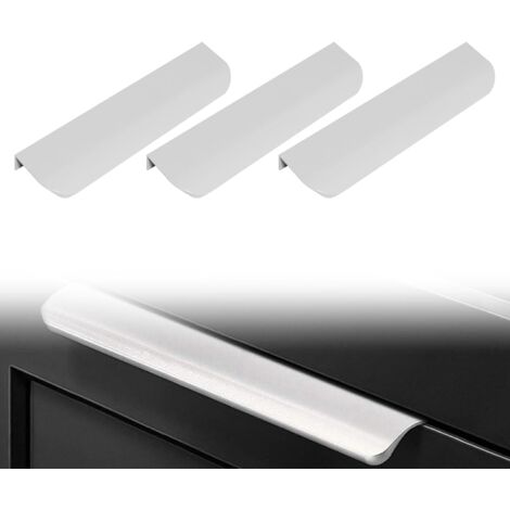 CCYKXA Invisible Drawer Cabinet Handles, Cabinet Drawer Handle, Kitchen Cabinet Handle, Balcony Door Handle, Aluminum Kitchen Door Knob, Drawer Cabinet Handles, 3 PCS (1/5)