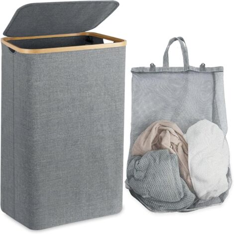 100L Laundry Basket, Laundry Bin, Dirty Laundry Basket, Laundry Bin, Laundry Basket with Lid (1/5)
