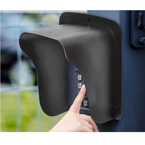 Waterproof metal cover for doorbell, door lock, intercom, rain doorbell cover outdoor. Protects the device from sun and raindrops