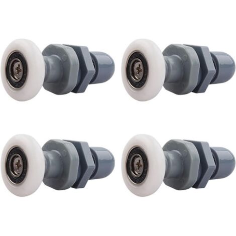CCYKXA Shower Door Rollers, 4 Pieces Brass Shower Sliding Door Rollers for Replacement Shower Sliding Glass Door Runners Rollers (19MM) (1/5)
