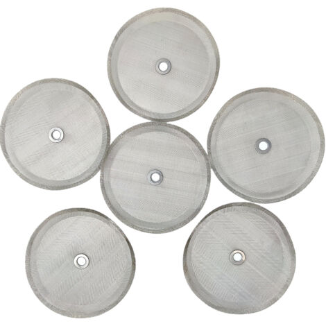 Filtre de remplacement pour machine à café, maille en acier inoxydable de 10,2 cm avec anneau métallique 800 - 1000ml