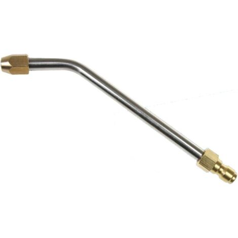 CCYKXA 16cm Water Outlet 1.0mm High Pressure Washer Attachment Spray Nozzle, Angled, Bent, Hose, Bent for Easy Cleaning Underside, Quick Connector (1/5)