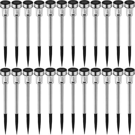Colorful LED Solar Lamp Rechargeable Garden Light Outdoor Lighting - Various Quantities (24 White Pieces)