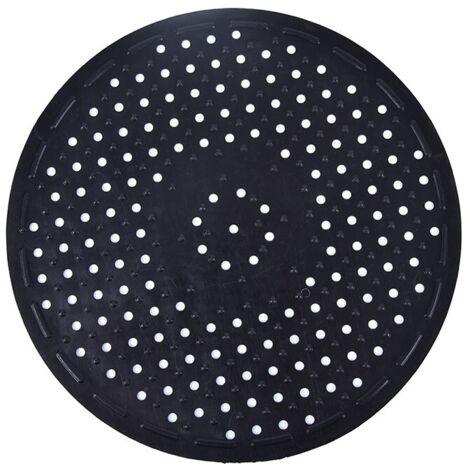 Tapis d'évier en caoutchouc tapis de bassin tapis de filtre à eau de cuisine tapis antidérapant pour évier noir, noir, paquet de 1