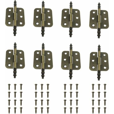 Pliant Charniere Decorative Charniere Porte Placard Vintage Fer Charnière Porte Meuble Ancien (8 Pièces, 70x35MM) (1/5)