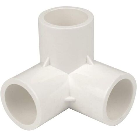 10pcs 32mm 3 Way PVC Fittings, Water Pipe Fittings, Three-Dimensional Tee Connectors