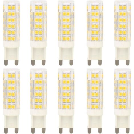 10X G9 LED Bulb 7W Lamp Bulb 76 SMD 2835LEDs High Brightness 700LM LED Bulb Warm White 3000K Replaces 70W Halogen Bulbs AC220-240V [Energy Class A+]