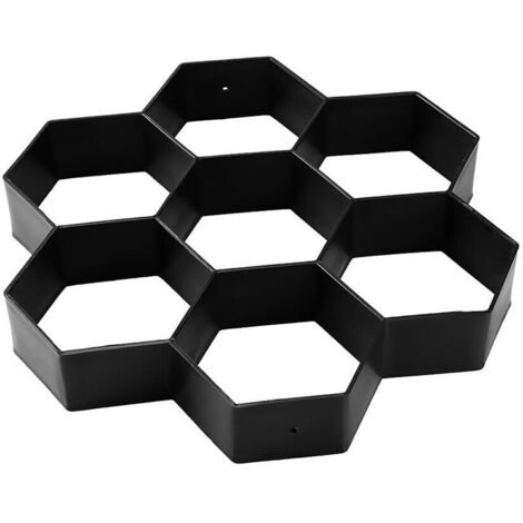 Plastic Hexagon Paving Mold Concrete Stepping Stone Mold Reusable Mold for Driveway Garden Yard Patio Pool