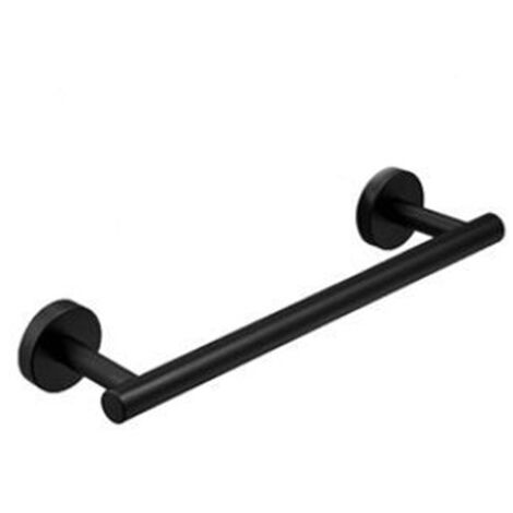 Towel Rack with Drilling, 304 Stainless Steel Towel Rack, Bath Towel Rack Brushed Nickel Towel Holder for Bathroom, Kitchen, Black, 30cm
