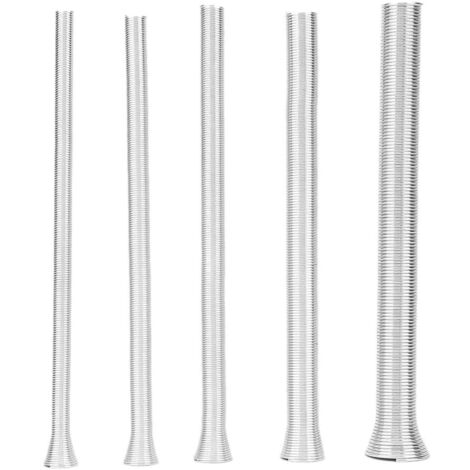 Super Elastic Steel Spring Tube,5Pcs 21cm Extension Spring,Compression Spring Kit PVC Pipe Bending Electrical Wire Spring,for Curved Copper Tubes Aluminum Tubes